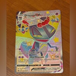 Pokémon Dragapult VMAX trading card - full art black star promo card #SWSH097